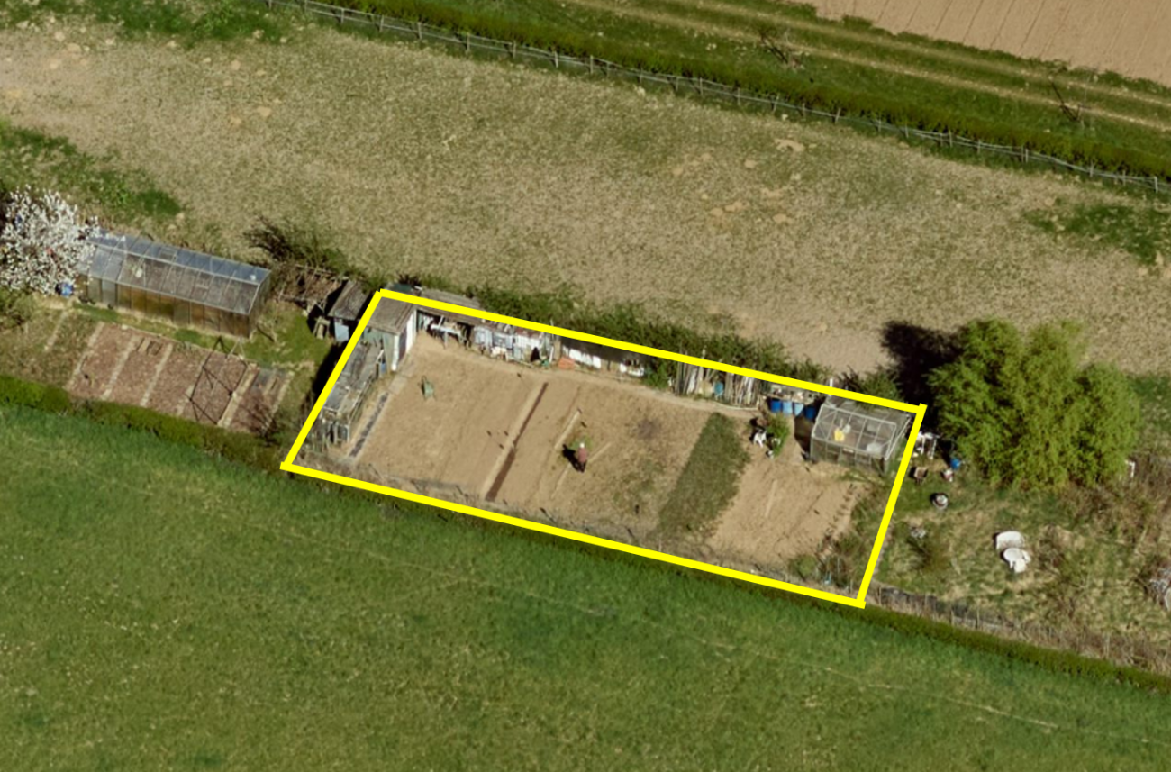 Impressie locatie volkstuin